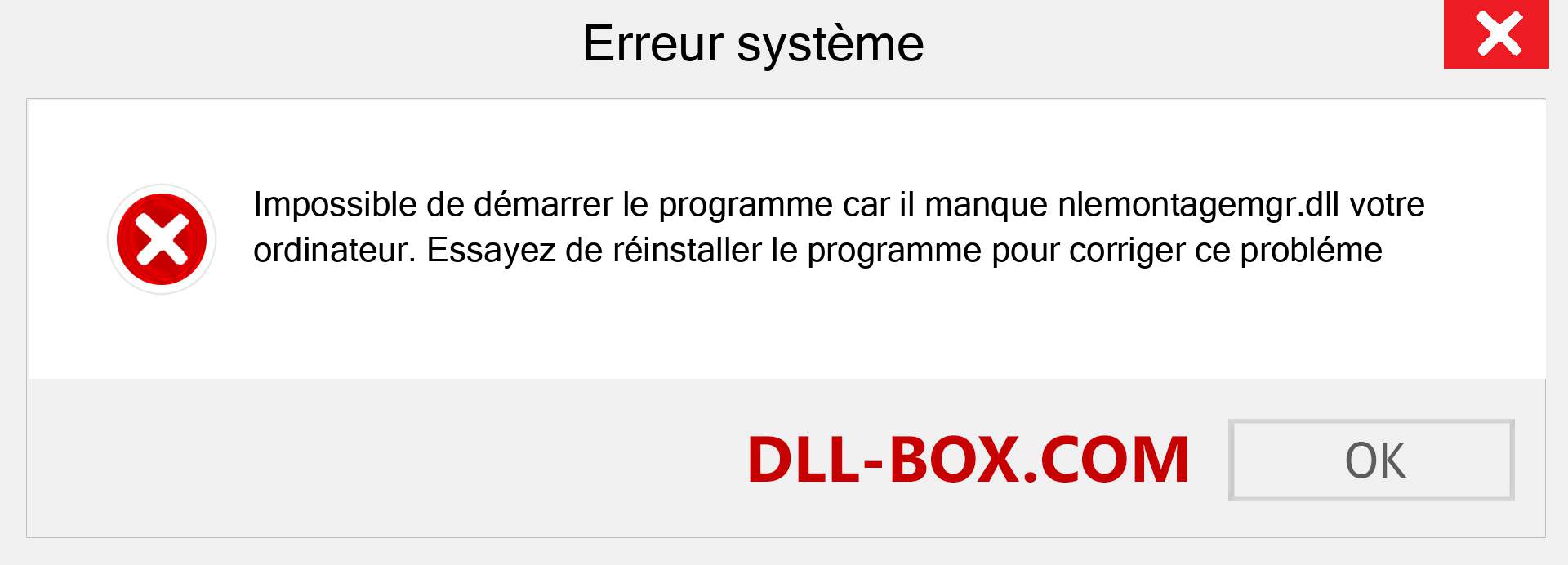 Le fichier nlemontagemgr.dll est manquant ?. Télécharger pour Windows 7, 8, 10 - Correction de l'erreur manquante nlemontagemgr dll sur Windows, photos, images